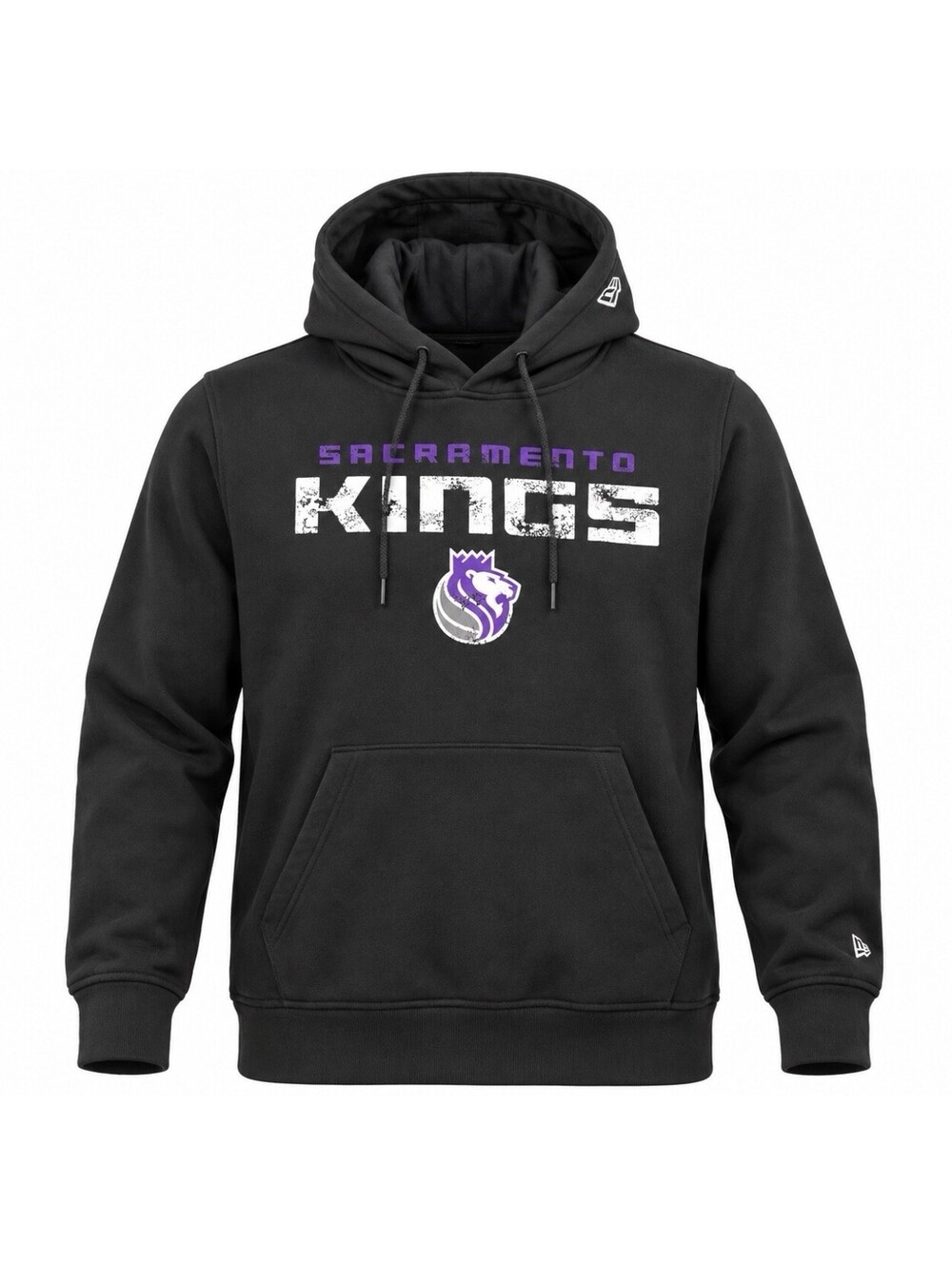New Era Sacramento Kings NBA Hoodie Men’s XXL Black Purple Pullover NWT